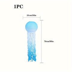 Jellyfish Lantern 10 Inch Gradient Pink With Beard Gradient Lantern