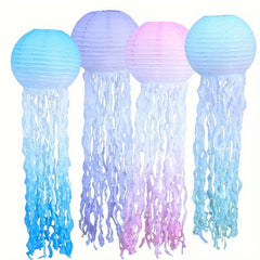 Jellyfish Lantern 10 Inch Gradient Pink With Beard Gradient Lantern