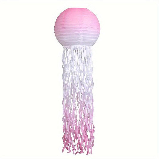 Jellyfish Lantern 10 Inch Gradient Pink With Beard Gradient Lantern