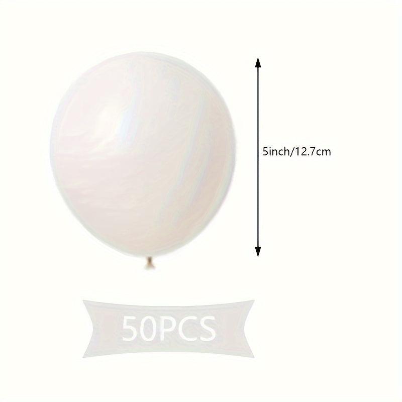 50pcs 12.7cm Latex Balloon Matte Wedding Year Decoration