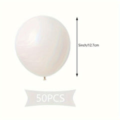 50pcs 12.7cm Latex Balloon Matte Wedding Year Decoration