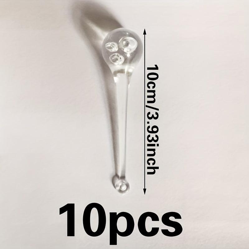10pcs Acrylic Water Drop Crystal Bead Curtain Pendant Home Decor