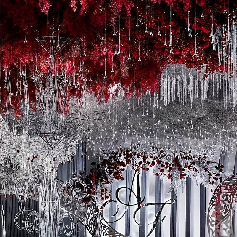 10pcs Acrylic Water Drop Crystal Bead Curtain Pendant Home Decor
