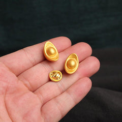 2pcs Bonanza Golden Cartoon Nuggets Brooches Badges Clothes Bags Accessories