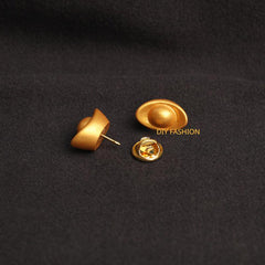 2pcs Bonanza Golden Cartoon Nuggets Brooches Badges Clothes Bags Accessories