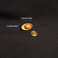 2pcs Bonanza Golden Cartoon Nuggets Brooches Badges Clothes Bags Accessories