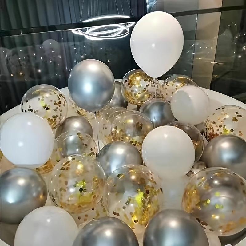 Birthday Balloon 25 4 Cm Metal Balloon Set Latex Balloon Wedding Room Set