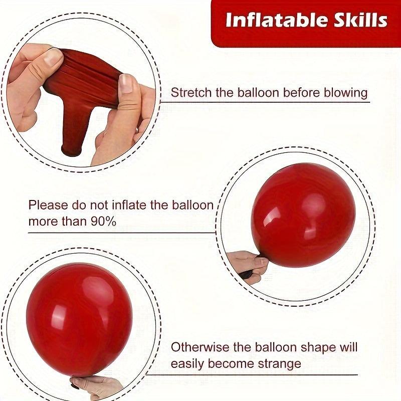 50pcs Red Latex Balloons for Wedding Party Festivals