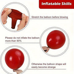 50pcs Red Latex Balloons for Wedding Party Festivals