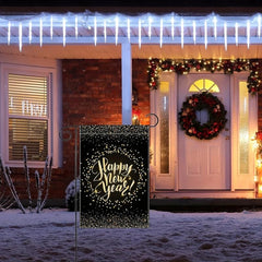 Happy Year Garden Flags 30 48 X 45 72 Cm Double Sided Burlap Flag