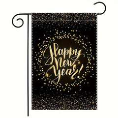 Happy Year Garden Flags 30 48 X 45 72 Cm Double Sided Burlap Flag