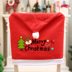 Christmas Chair Decoration Set Non Woven Elk Set
