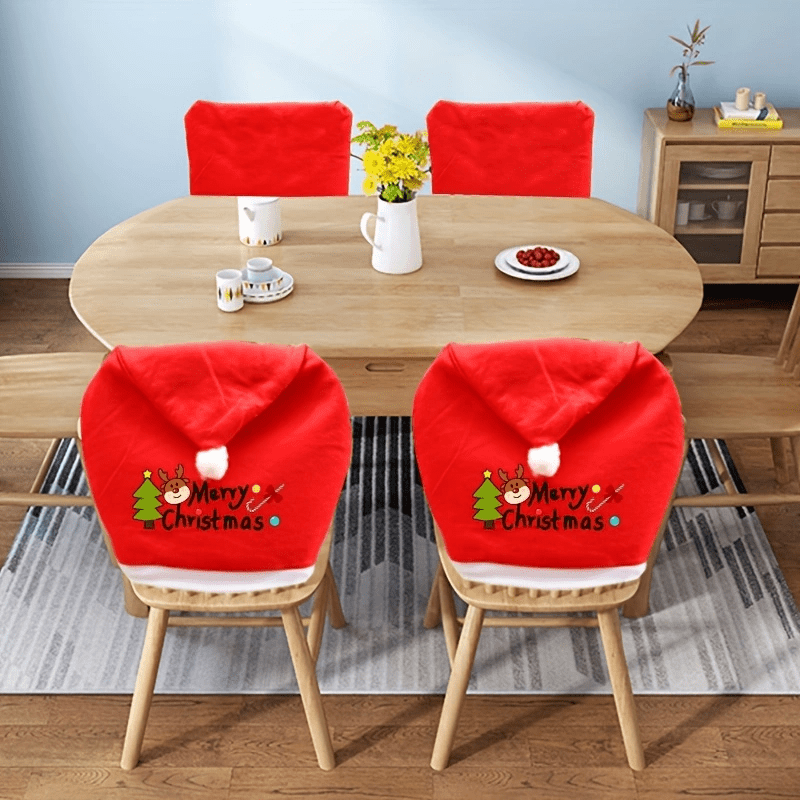 Christmas Chair Decoration Set Non Woven Elk Set