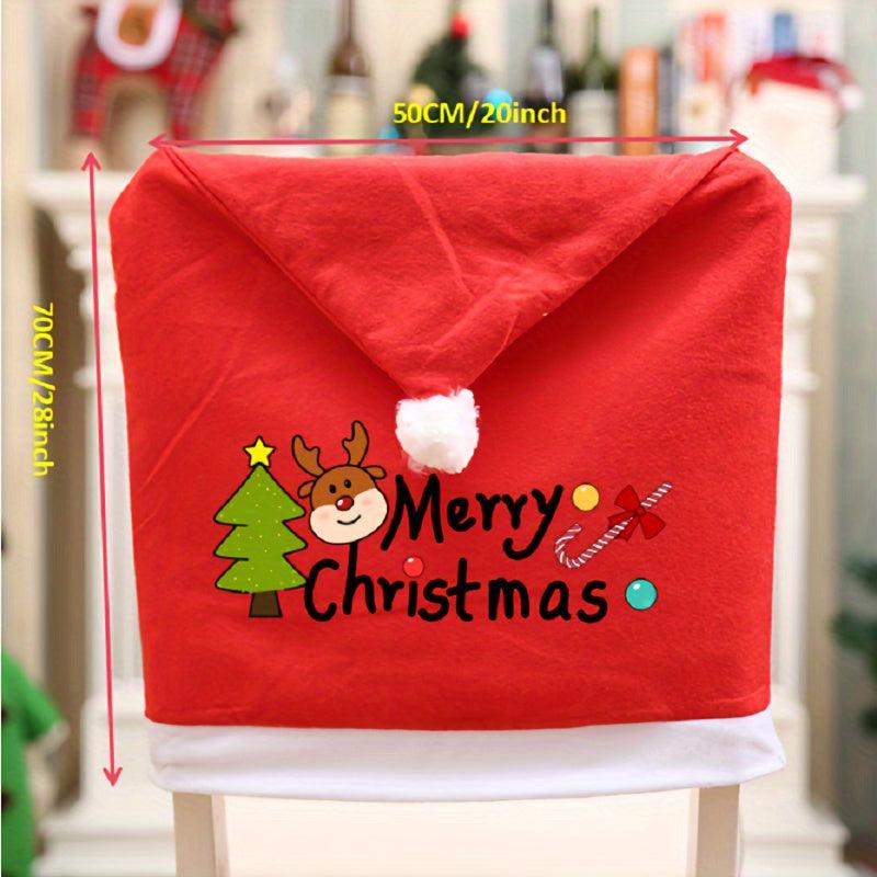 Christmas Chair Decoration Set Non Woven Elk Set