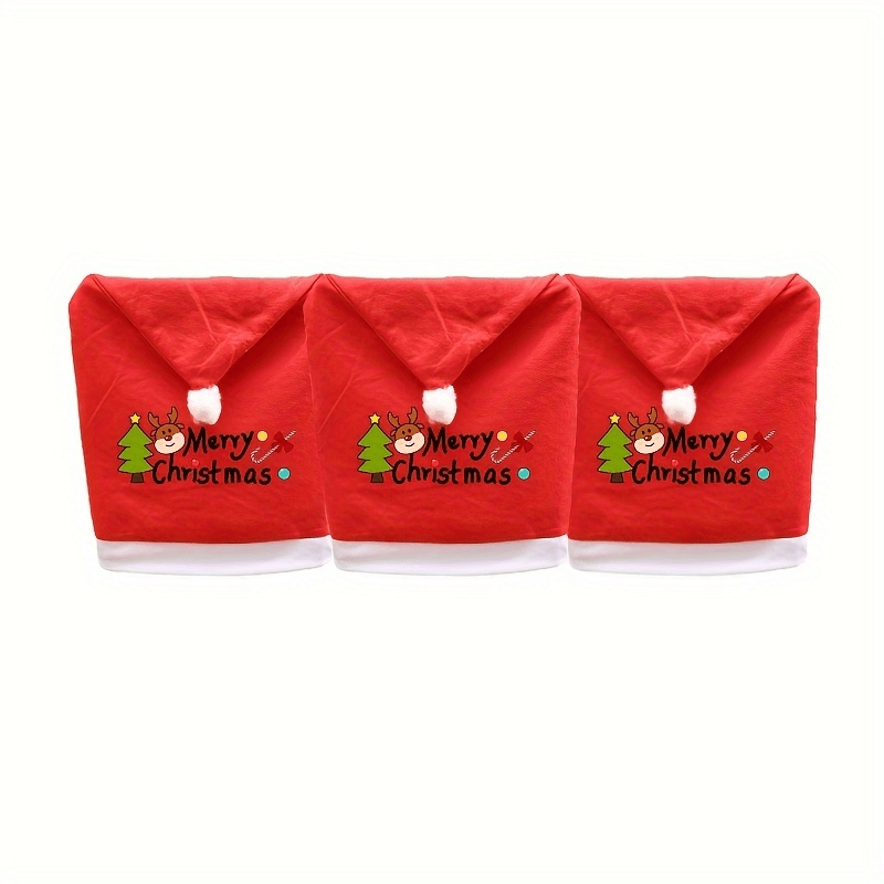 Christmas Chair Decoration Set Non Woven Elk Set