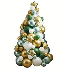 118pcs Christmas Tree Latex Balloon Combo Red Green Year Party Decor