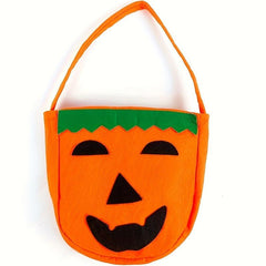 2pcs Halloween Pumpkin Candy Bags Non-Woven Fabric Handheld Party Supplies