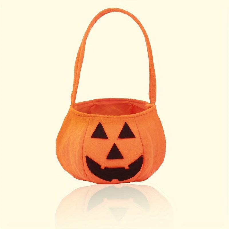 2pcs Halloween Pumpkin Candy Bags Non-Woven Fabric Handheld Party Supplies