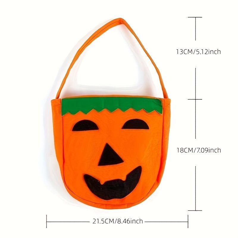 2pcs Halloween Pumpkin Candy Bags Non-Woven Fabric Handheld Party Supplies