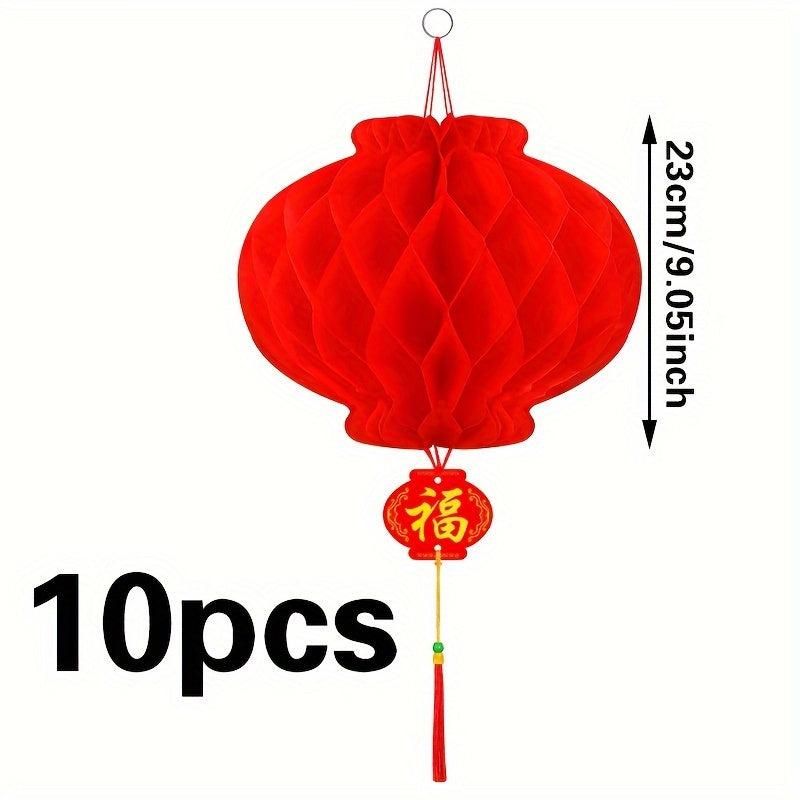 10pcs Honeycomb Lanterns Party Decoration
