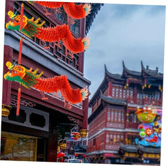 Dragon Shape Paper Lantern Spring Scene Decoration