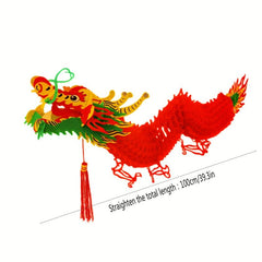 Dragon Shape Paper Lantern Spring Scene Decoration