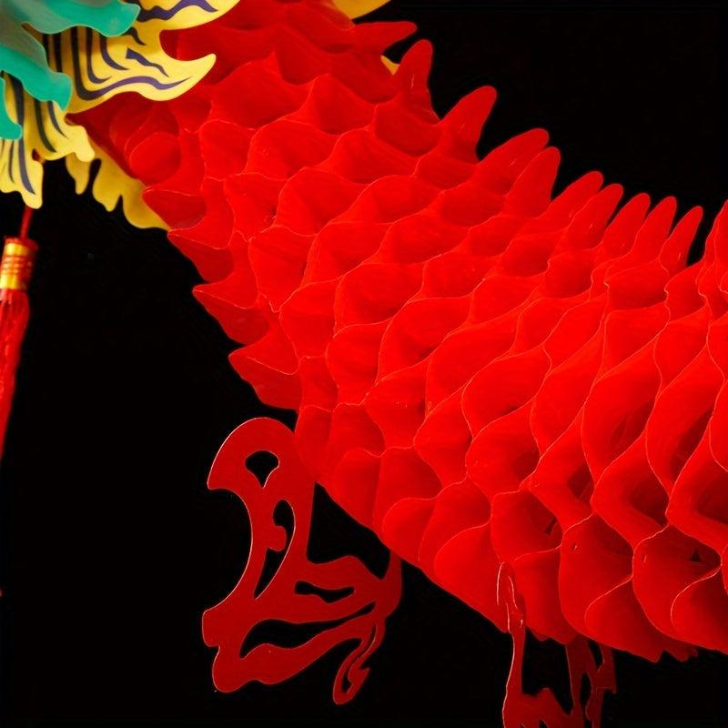 Dragon Shape Paper Lantern Spring Scene Decoration