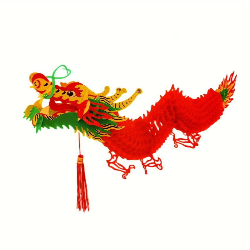 Dragon Shape Paper Lantern Spring Scene Decoration