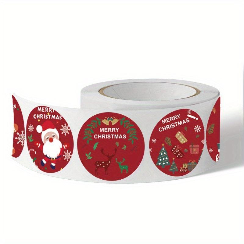 500pcs Christmas Gift Seal Stickers Merry Christmas Santa Claus Label