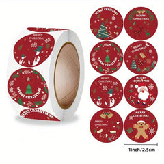 500pcs Christmas Gift Seal Stickers Merry Christmas Santa Claus Label