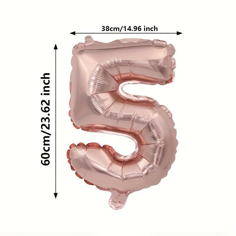 1pc Rose Golden Birthday Balloon Party Decor