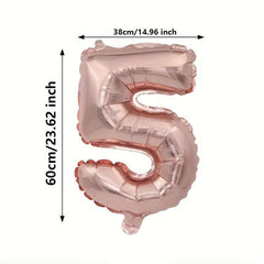 1pc Rose Golden Birthday Balloon Party Decor