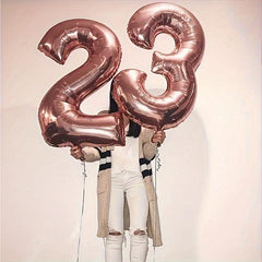 1pc Rose Golden Birthday Balloon Party Decor