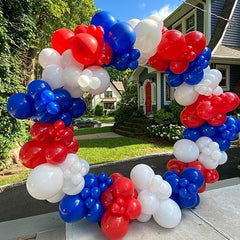 155pcs Red Latex Balloon Garland Arch Kit