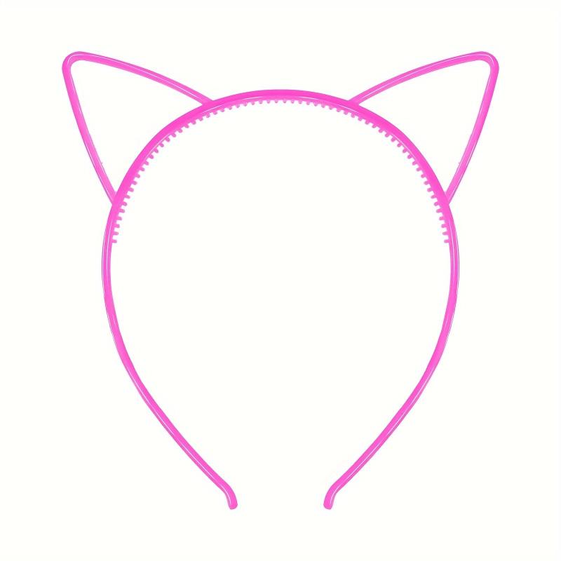 Glowing Cat Ears Hairband Luminous Hairband Women Birthday Headwear