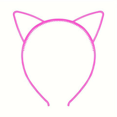Glowing Cat Ears Hairband Luminous Hairband Women Birthday Headwear