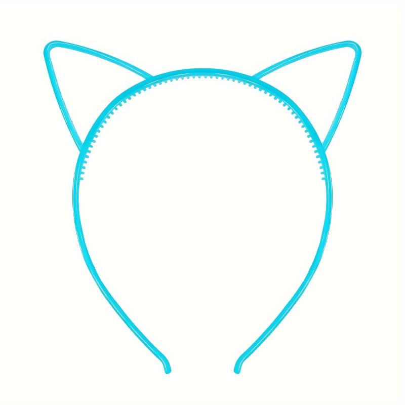 Glowing Cat Ears Hairband Luminous Hairband Women Birthday Headwear