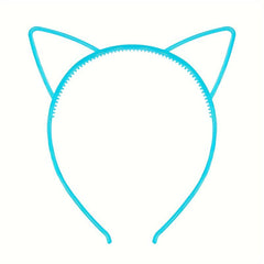 Glowing Cat Ears Hairband Luminous Hairband Women Birthday Headwear