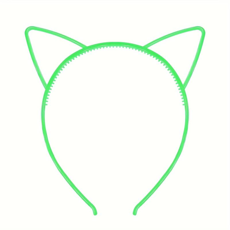 Glowing Cat Ears Hairband Luminous Hairband Women Birthday Headwear