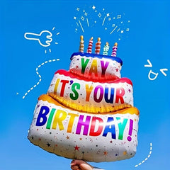Cake Decorations 3-layer Cake Aluminum Film Balloon Birthday Party Props