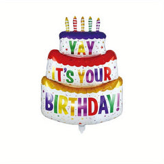 Cake Decorations 3-layer Cake Aluminum Film Balloon Birthday Party Props
