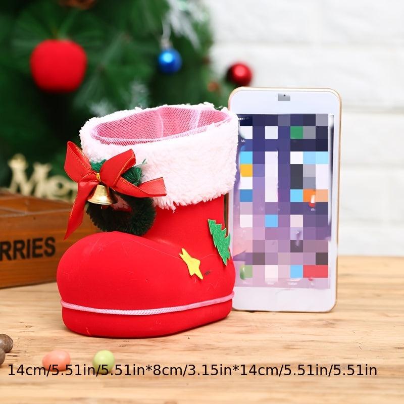 Christmas Socks Decoration Pendant Candy Boots Creative Gift Bag