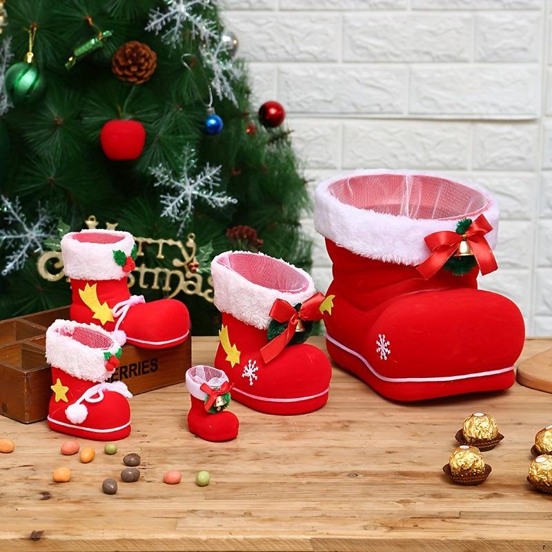 Christmas Socks Decoration Pendant Candy Boots Creative Gift Bag