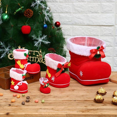 Christmas Socks Decoration Pendant Candy Boots Creative Gift Bag