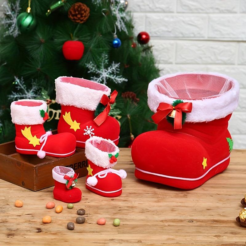 Christmas Socks Decoration Pendant Candy Boots Creative Gift Bag