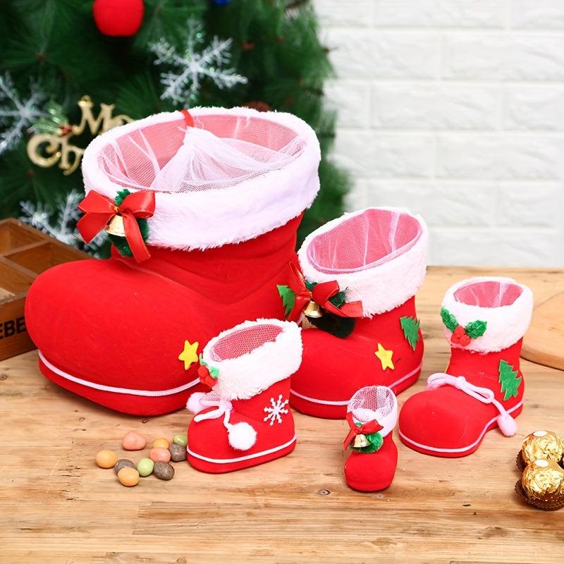Christmas Socks Decoration Pendant Candy Boots Creative Gift Bag