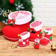 Christmas Socks Decoration Pendant Candy Boots Creative Gift Bag
