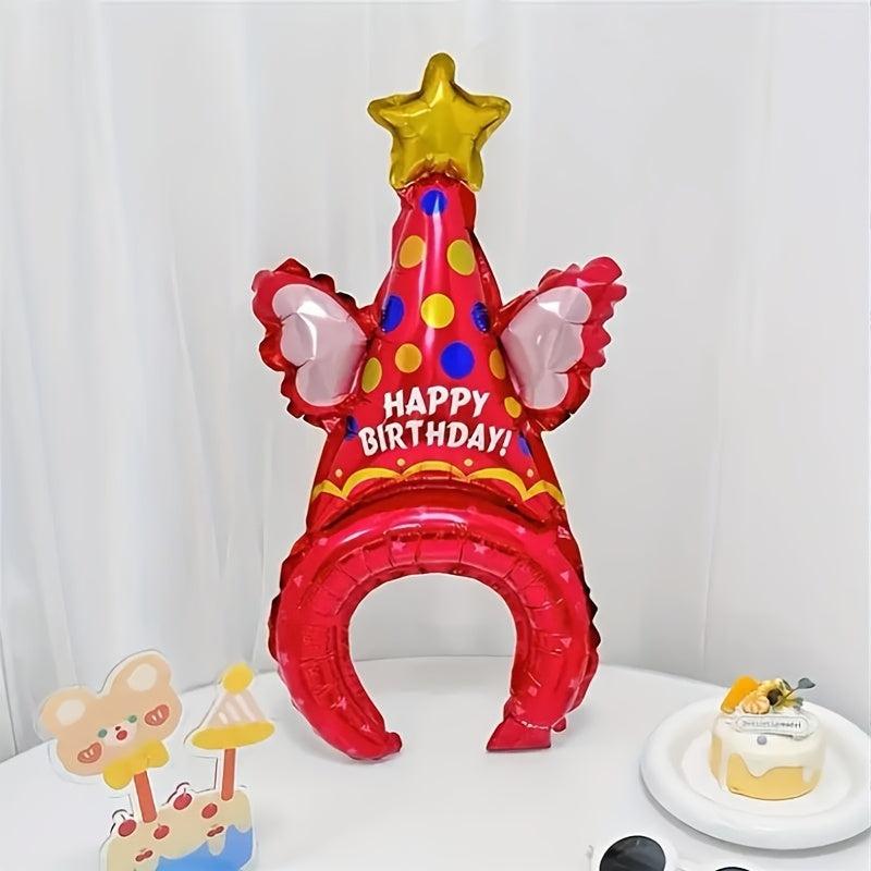 Birthday Cake Hair Hoop Balloon Party Hat Balloon Decoration Supplies