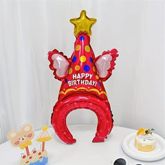 Birthday Cake Hair Hoop Balloon Party Hat Balloon Decoration Supplies