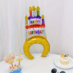 Birthday Cake Hair Hoop Balloon Party Hat Balloon Decoration Supplies